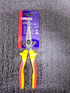 DuraTool D00635 Combination Pliers, Bent Needle Nose, Serrated Jaw (RC) - Picture 1 of 8
