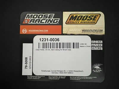 Rodillo de cadena todoterreno Moose - 34 mm - negro/rojo 1231-0036 Foto 1 de 2