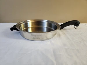 Vintage Saladmaster Skillet T304S Stainless Steel Fry Saute Pan 10" No Lid - Picture 1 of 9