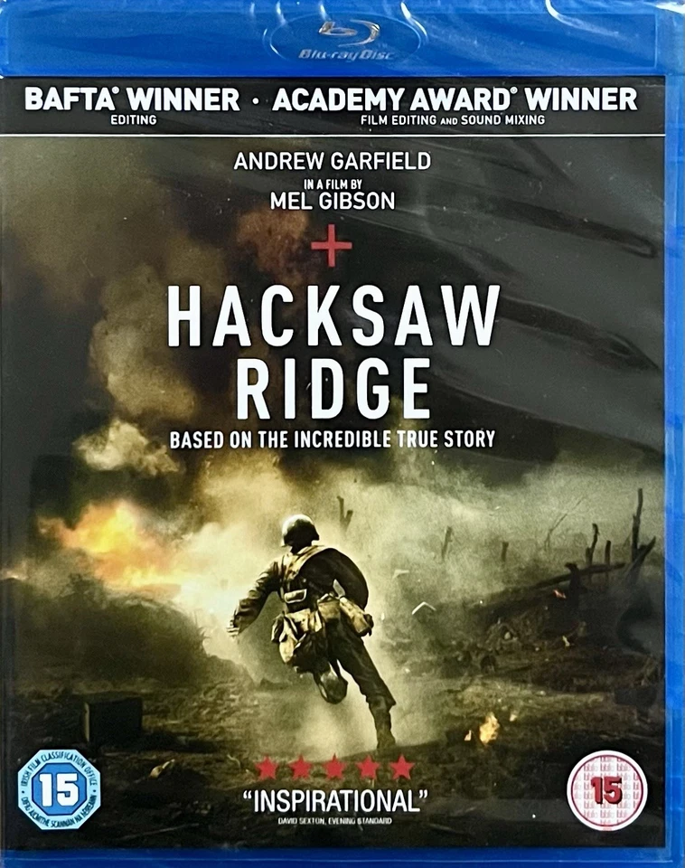 Hacksaw Ridge (2016) Blu-ray (2017) - A Film By Mel Gibson - NEW - Image 1 of 1