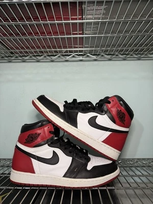 Jordan 1 Retro Puntera Negra (2016) Talla 9.5 Usado Con Caja 555088-125 Foto 1 de 4