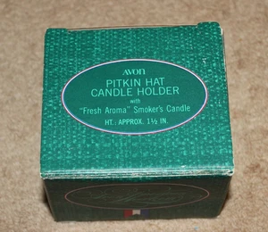 Vintage 1981 Avon "PITKIN HAT" Fresh Aroma Fragrance Smoker's Candle - NEW!!! - Picture 1 of 4