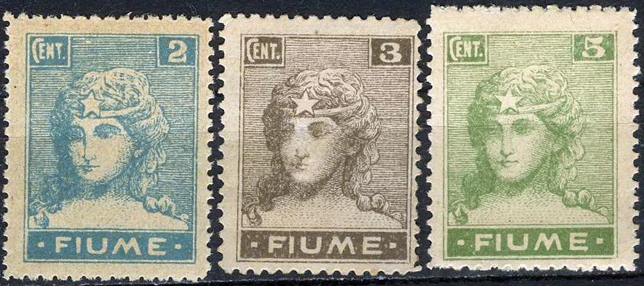 Fiume 1919 Lady Italy MH (SC# 27-29) - Image 1 of 1