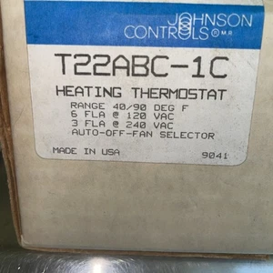 Johnson Controls T22ABC-1C 40/90F Line Voltage Thermostat - Picture 1 of 1