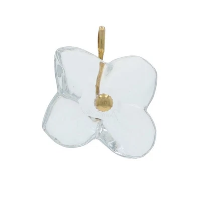 Colgante Flor Cristal Hortensia Baccarat - Oro Amarillo 18k Foto 1 de 4