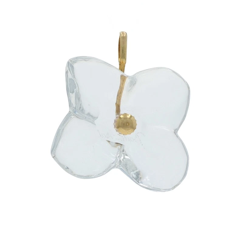 Colgante Flor Cristal Hortensia Baccarat - Oro Amarillo 18k Foto 1 de 4