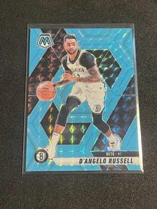 2024-25 Panini Mosaic - D'Angelo Russell #179 Fluorescent Blue Mosaic Prizm /75 - Bild 1 von 2