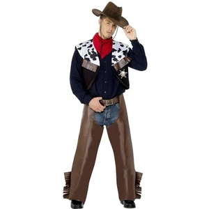Costume da cowboy rodeo costume western costume da cowboy vestito western marrone M 48/50 - Foto 1 di 1