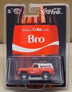 NEW! 2025 M2 MACHINES 1:64 COCA-COLA '73 1973 CHEVY CHEVROLET K5 BLAZER BRO HTF - Picture 1 of 6