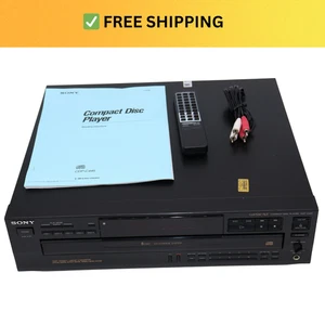 Sony CDP-C445 5 Disc CD Changer Player with Remote - Bundle - Tested - Picture 1 of 12