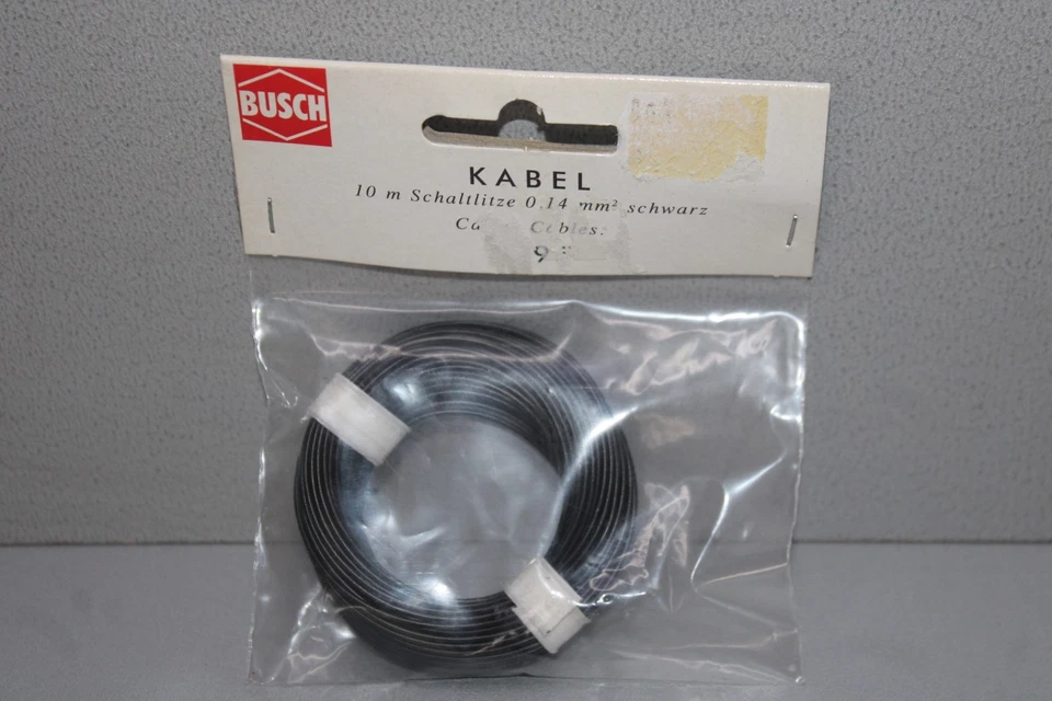 Busch 1795 Schaltlitze 0,14mm² schwarz Spur H0 OVP - Bild 1 von 1