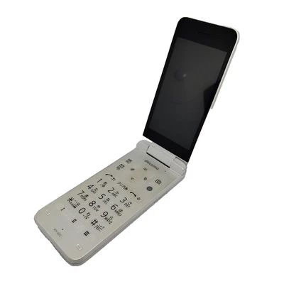 Kyocera DIGNO KY-42C Flip Phone White Unlocked Docomo Japan Used - Image 1 of 4