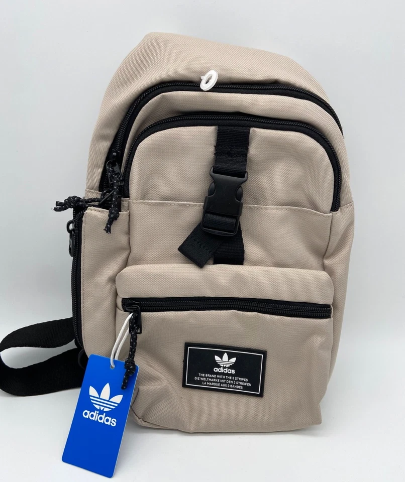 Adidas Utility 3.0 Sling Bag Wonder Beige Mens Unisex Outdoors Nylon