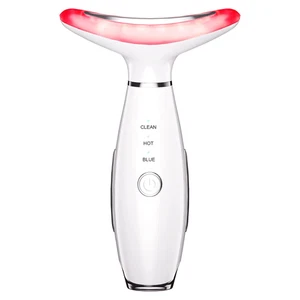 3-In-1 Beauty Massager for Face and Neck, Based on Triple Action LED, Thermal, a - Picture 1 of 7