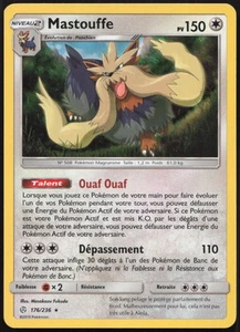 Carte Pokémon Mastouffe 176/236 Holo Éclipse Cosmique Français - Imagen 1 de 2