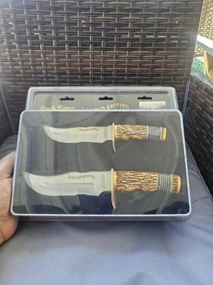 Schrade Uncle Henry Limited Edition Two Knife Set In Collectors New Condition V3 - Image 1 of 4