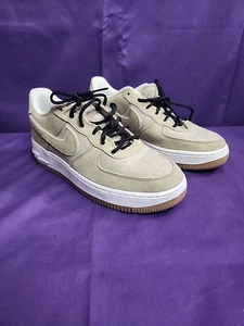 Nike Air Force 1 Youth Size 6Y 596728-201 Khaki Casual Shoes Sneakers Free Ship - Picture 1 of 10