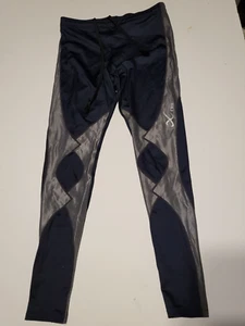 CW-X Blau & Grau Stabilität Gelenk Unterstützung Kompressionsstrumpfhose Herren S Core Knie - Bild 1 von 2