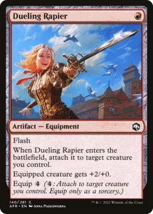 DUELING RAPIER x4 mtg NM-M Adventures in The Forgotten Realms 4 Common - Picture 1 of 1