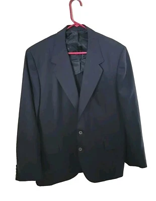 Oxxford Clothes Negro Onwentsia 2 Botones Formal Blazer Abrigo Traje Para Hombre Talla 46 Foto 1 de 4