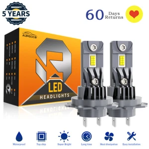 NEW H7 LED Headlight High Low Fog Light Bulbs + Canbus Error Free Anti Flicker - Picture 1 of 13