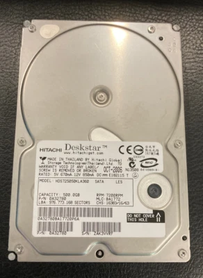 Disco duro Hitachi Deskstar 3,5" 500 GB 7200 RPM - HDS725050KLA360 - Envío gratuito Foto 1 de 4