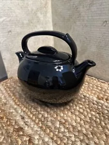 Hall 3232 Double Spout & Chamber Teamaster Teapot Black - Picture 1 of 13