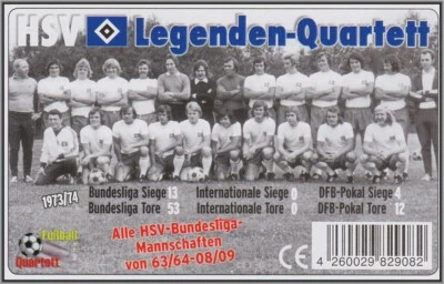 TEEPE HSV Hamburg SV Legenden Quartett Kartenspiel Fußball Karten OVP Neu