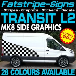 passend für Ford Transit MK8 L2 MWB GRAFIK AUFKLEBER STREIFEN CAMPER VAN WOHNMOBIL ST - Bild 1 von 2