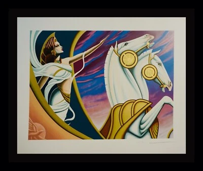 Robert Moser HEROES Art Deco   Erte  style ART hand sig/# Tamara de Lempicka - Image 1 of 4