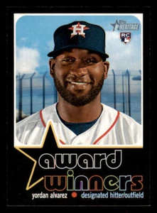 2020 Topps Heritage High Number Award Winners #AW5 Yordan Alvarez - Picture 1 of 2