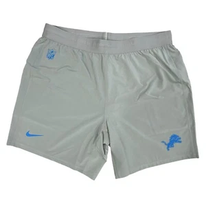 Nike OnField Detroit Lions Sidelines Athletic Practice Shorts PE, Size XL NWT - Picture 1 of 3
