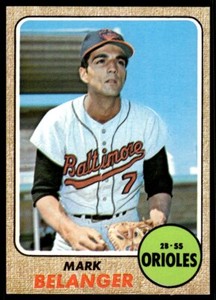 1968 Topps Baseball Mark Belanger #118