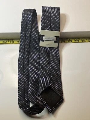 NWT Perry Ellis Portfolio Mens Professional Business Neck Tie  - Purple - 58” - Image 1 of 4