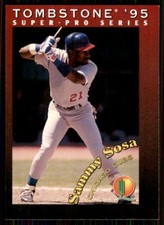 1995 Tombstone Pizza Super-Pro Series Sammy Sosa Chicago Cubs #30