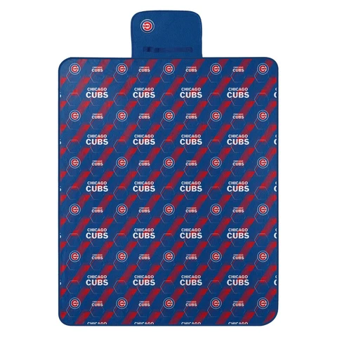 Chicago Cubs Picnic Blanket (Hex Stripe) OFFICIAL MLB Cover