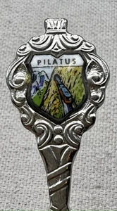 Vintage Andenken Löffel Sammlerstück - Pilatus Schweiz Alpen Zug - Bild 1 von 3