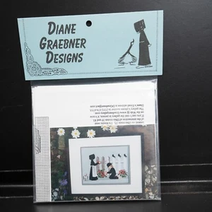 Diane Graebner Designs Fence Whitewash Counted Cross Stitch Pattern - Picture 1 of 2