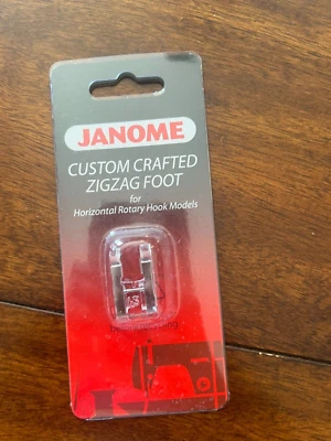 Genuine Janome Custom Crafted Zigzag Foot for Rotary Hook Models Part# 200137003 - Image 1 of 2