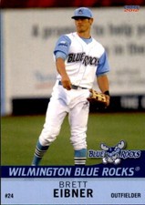 2012 Wilmington Blue Rocks Choice #1 Brett Eibner The Woodlands Texas TX Card