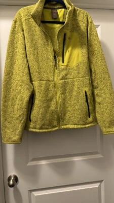 Cabela's Hunting Sweater Men XL  Knit Cotton 1/4 Zip Pullover Nylon Accent - Image 1 of 4