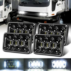 Faros LED 4x6" pulgadas haz alto-bajo DRL para Chevrolet T6500 T7500 1997-2009 4 piezas - Imagen 1 de 12