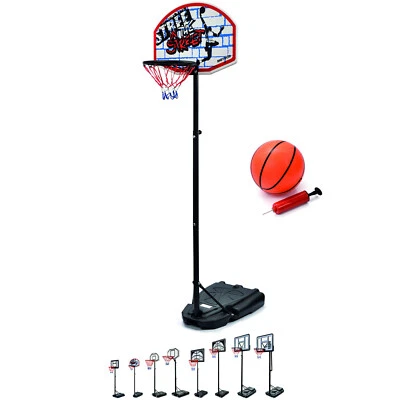 Basketballkorb mit Ständer wetterfest Korbanlage  mit Ball & Pumpe🏀🏀140-190CM - Bild 1 von 4