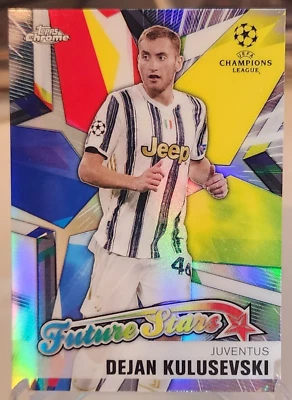 Dejan Kulusevski 2020-21 Topps Chrome UCL Future Stars #FS-DK Juventus - Image 1 of 2