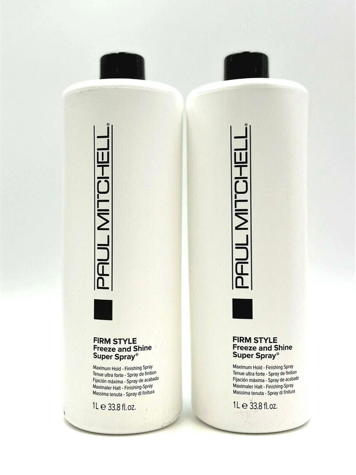 PACK de 2 Paul Mitchell Firm Style Freeze & Shine Super Spray sujeción máxima 33,8 oz Foto 1 de 1