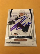 Joni Pitkanen Signed Edmonton Oilers Card 1