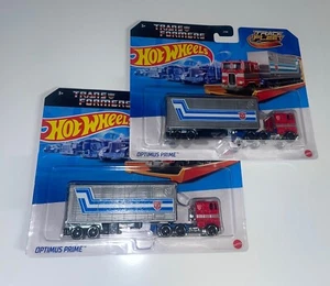 Hotwheels Transformers Optimus Prime Diecast Metal Truck by Mattel Lot 2 - Picture 1 of 5