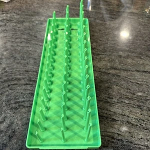 Snap On ka383metgn 3/8 metric post 3 row socket tray green - Bild 1 von 6