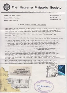 Stamp 1986 Illawarra Philatelic Society Wollongong souvenir cover electric rail - Foto 1 di 1