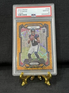 2023 Panini Prizm CJ Stroud Orange Lazer #339 PSA 10 - Picture 1 of 2